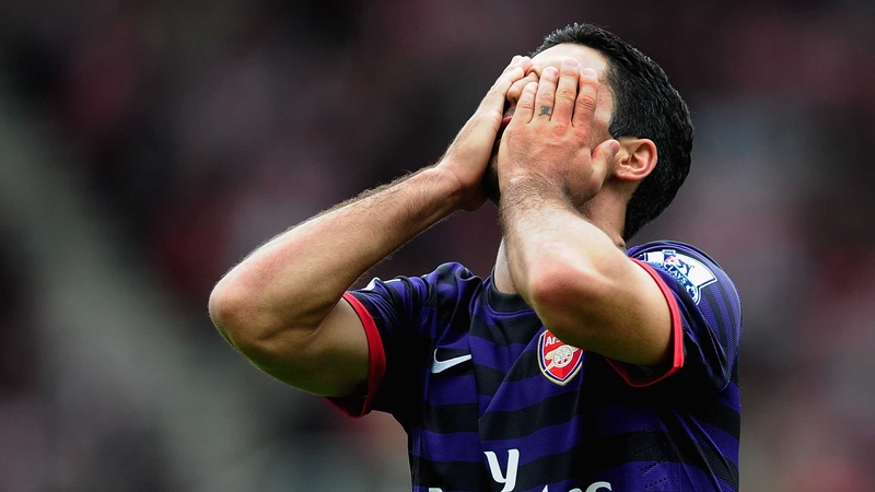 Mikel Arteta shows his frustration at another scoreless draw