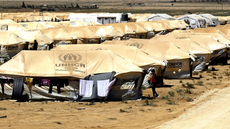 Minister Joe Costello is visiting the Zaatari refugee camp in Jordan