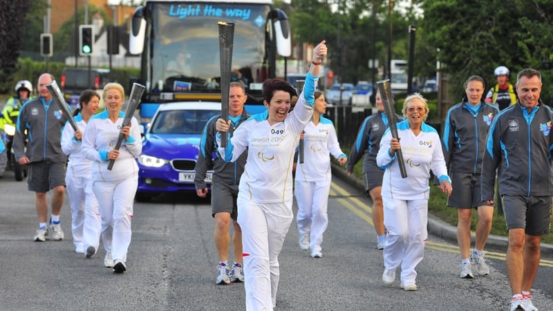 The Paralympic torch is making its way to the Olympic Park today