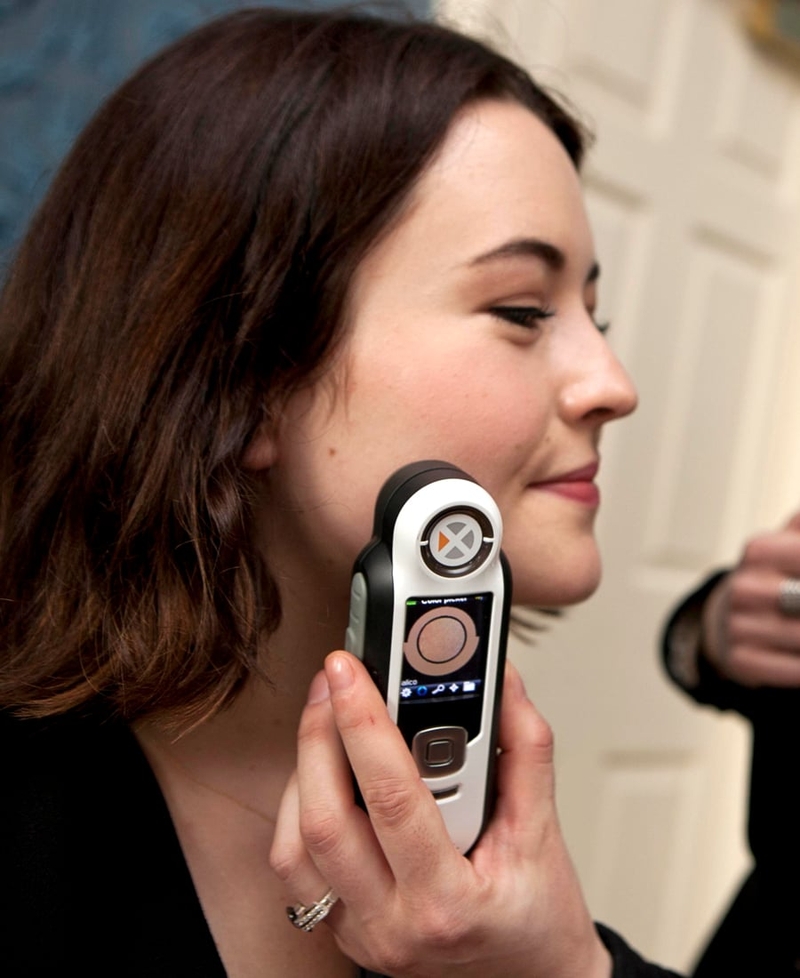 Getting shade matched with the new No7 Foundation Match Made Service