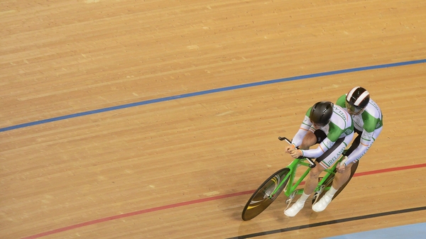 James Brown and Damien Shaw have finished fourth in the individual pursuit B