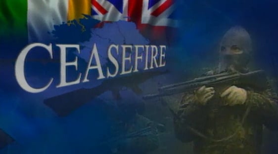 Caption used in the RTÉ News report on the IRA ceasefire of August 1994.