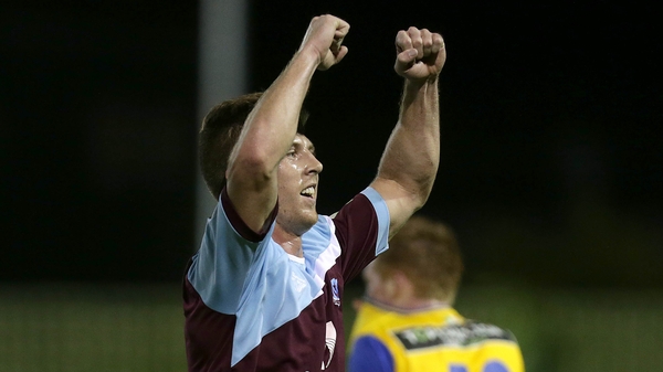 Drogheda United's John Sullivan celebrates his late winner