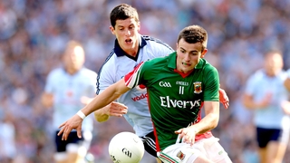 Jason Doherty gets out in front of Dublin's Rory O'Carroll