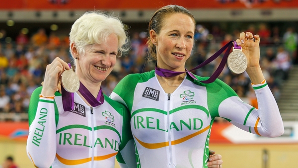 Catherine Walsh and Fran Meehan celebrate their success