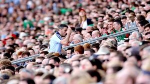 Dublin's Alan Brogan returns to the substitutes' bench after being replaced