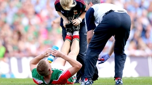 Mayo's Kevin Keane receives treatment for cramp