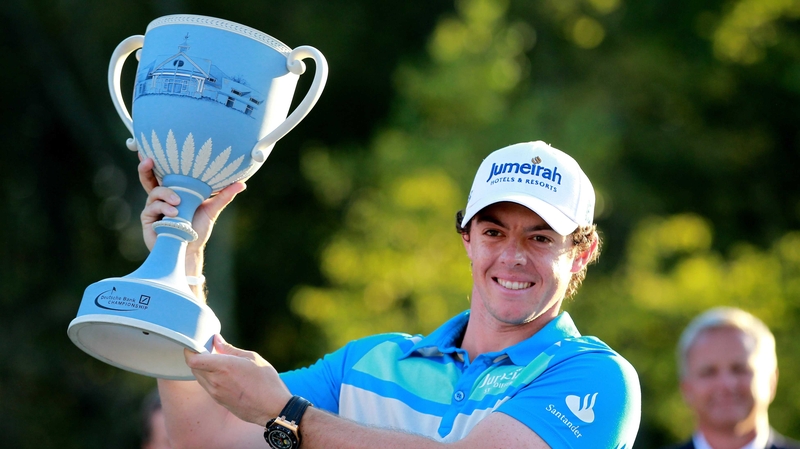 Has there ever been a more colour-co-ordinated trophy and trophy holder combination?