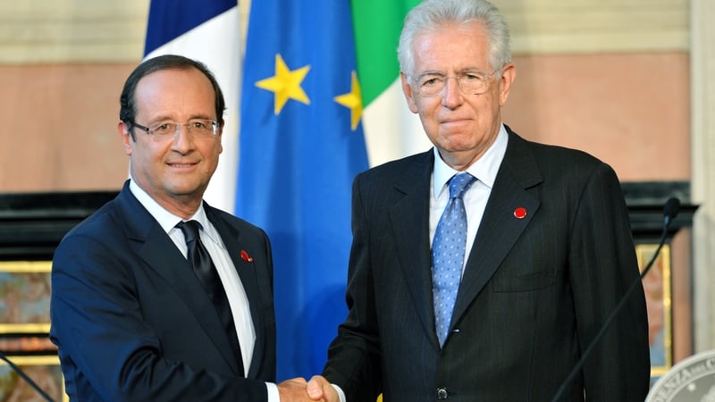 Mario Monti and Francois Hollande met today in Rome while Angela Merkel and Mariano Rajoy meet on Thursday