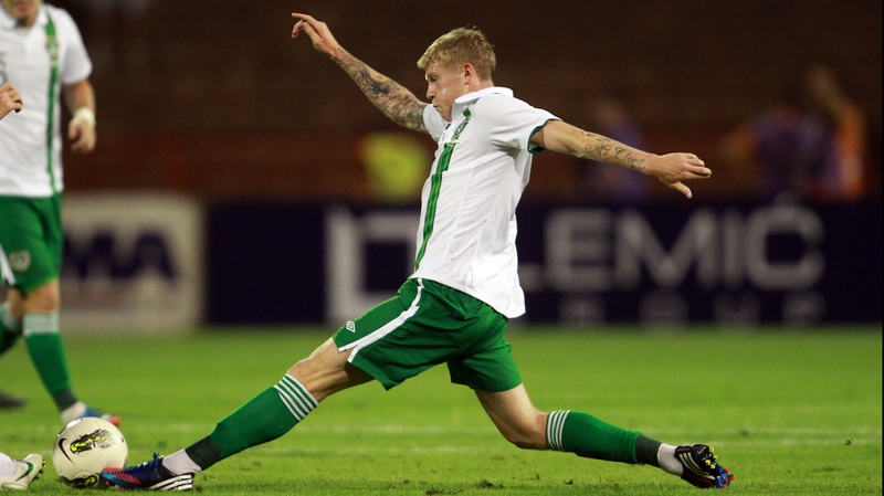 James McClean was set to make his international debut in Astana