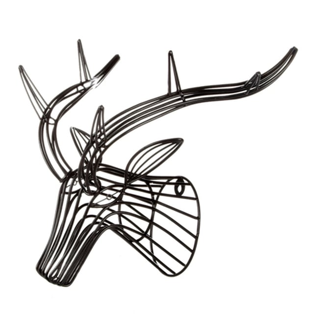 Wire stag head, €50