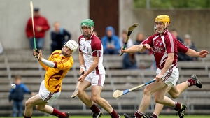 Westmeath goalkeeper Shane McGovern saves a goal bound effort from David Burke