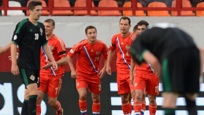 Viktor Faizulin (No 20) put the Russians ahead