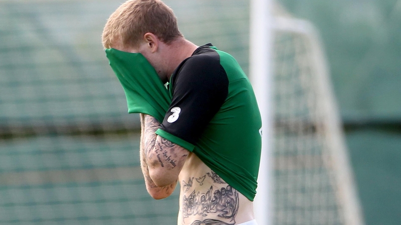 James McClean spent his evening in Astana warming the Republic of Ireland bench