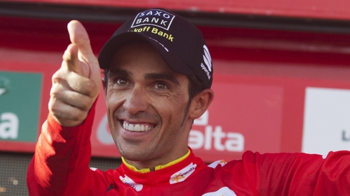 Alberto Contador heads into the final stage of La Vuelta a Espana wearing the red jersey