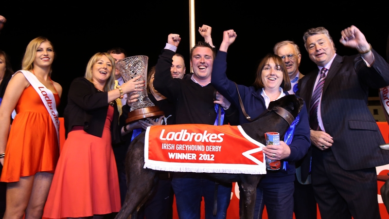 Trainer Frances O'Donnell with Skywalker Puma and winning connections