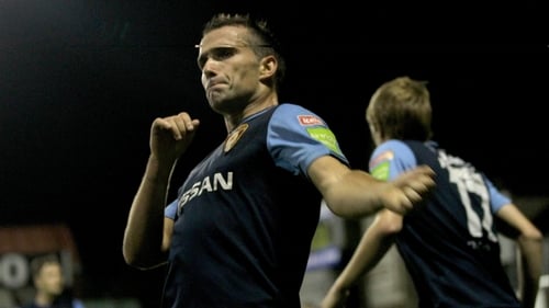 Christy Fagan opened the scoring for St Pat's with a well-directed header
