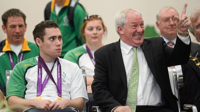 Jason Smyth with Minister of State for Tourism & Sport Michael Ring TD.