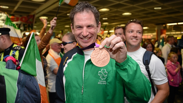 James Brown who won a bronze medal in the men's cycling individual time trial.