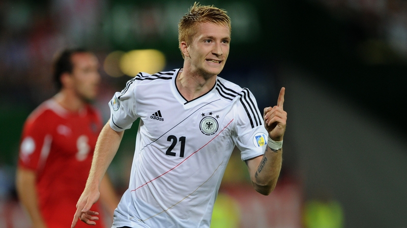Marco Reus gave Germany a first-half lead against Austria in Vienna