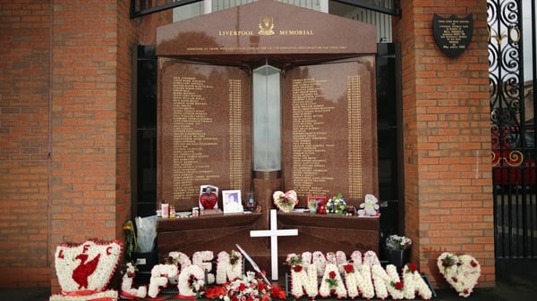 The Hillsborough memorial at Anfield