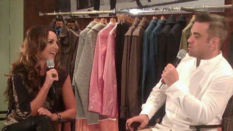 Lorraine Keane and Robbie Williams