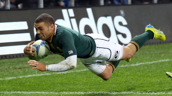 Bryan Habana scored his 50th try for South Africa