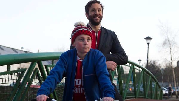 O'Dowd with co-star David Rawle - Back filming in Boyle