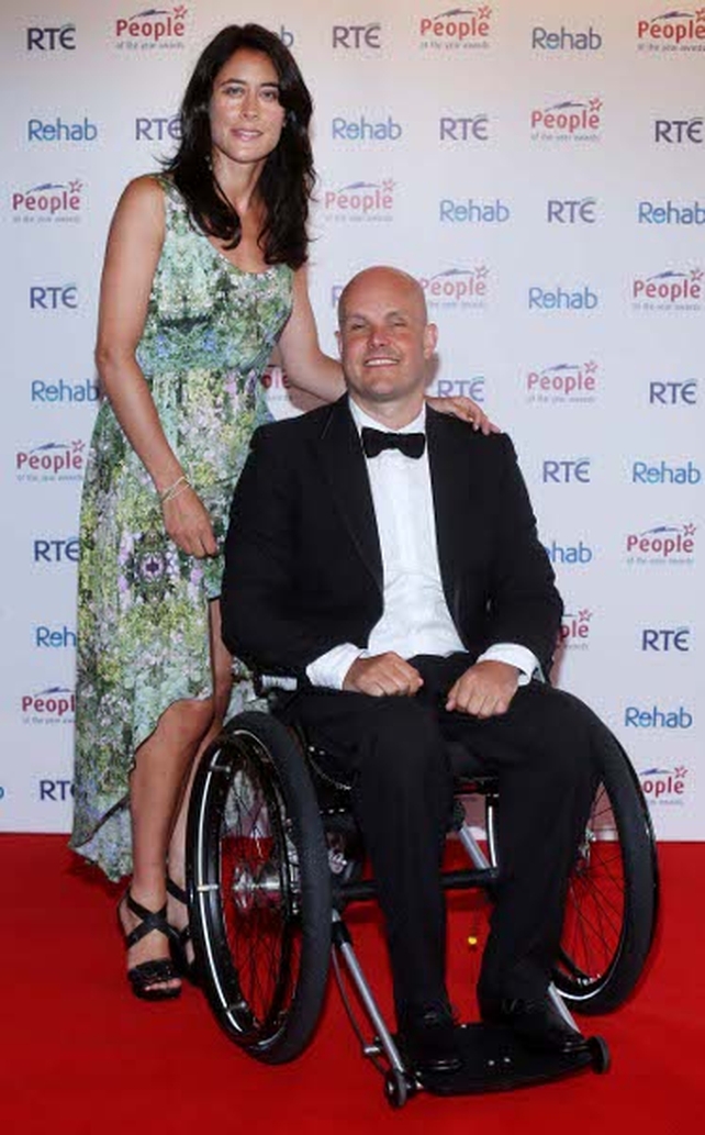 Mark Pollock and fiance Simone George