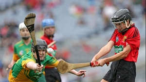 Meath's Sinead Hackett attempts to block down Grainne O'Higgins