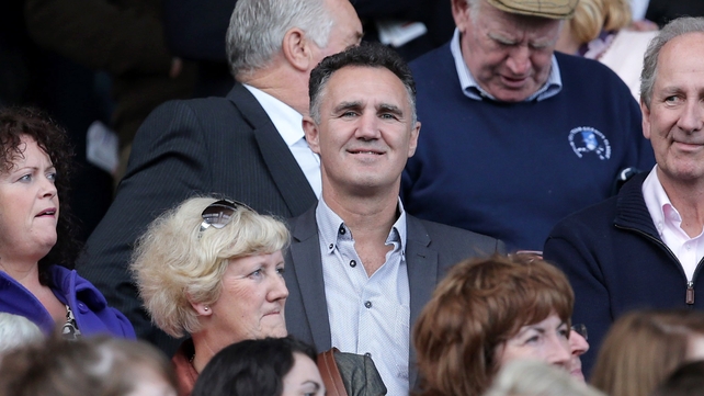 Irish Olympic team boxing coach Billy Walsh enjoys the 3-13 to 3-06 victory of his native Wexford over Cork