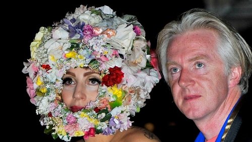 Philip Treacy with Lady Gaga