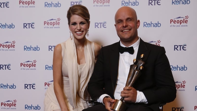 Amy Huberman with Mark Pollock