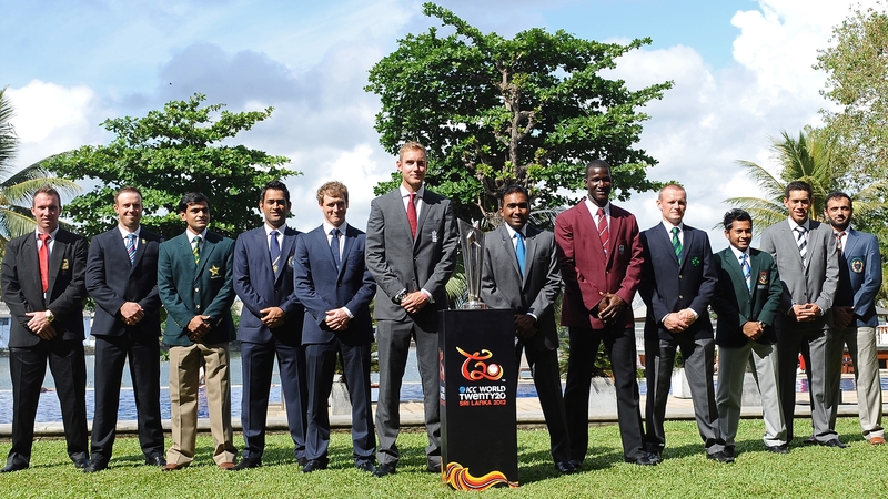 The captains of the participating countries are pictured prior to the start of the tournament