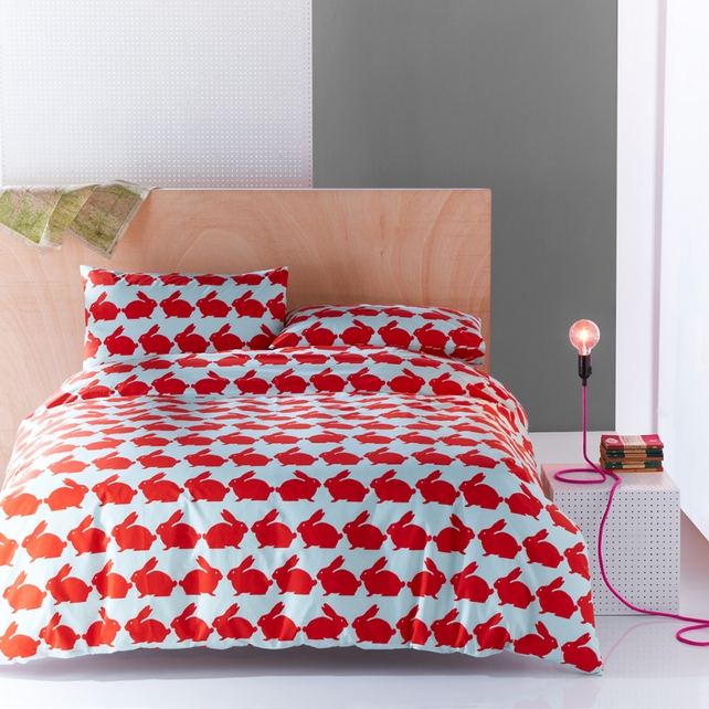 Duvet sets consist of a duvet cover with matching pillowcases in 100% Cotton fabric. They are available in Single, Double, and King sizes.