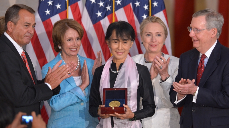 Aung San Suu Kyi said it was one of the most moving days of her life