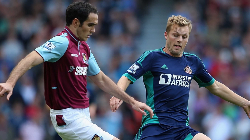Ireland international Joey O'Brien helped West Ham to a point