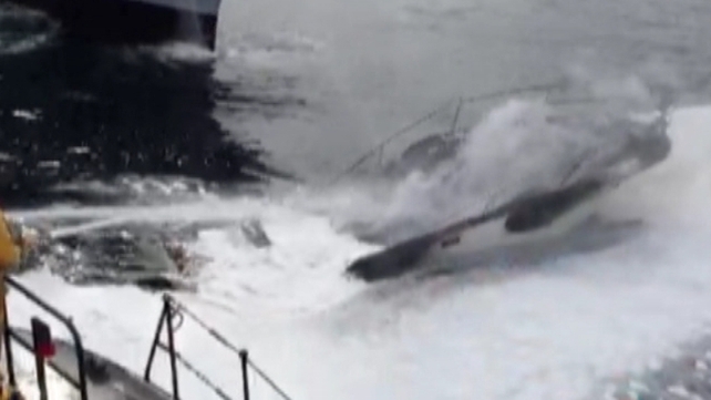 The motor cruiser sank