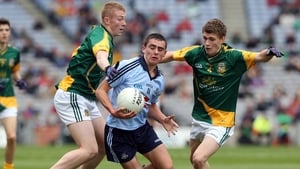 Dublin's Niall Scully is confronted by two Meath players