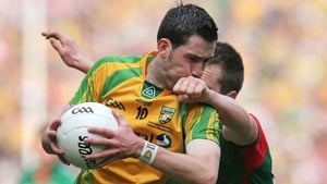 Mark McHugh holds off the challenge of Cillian O'Connor