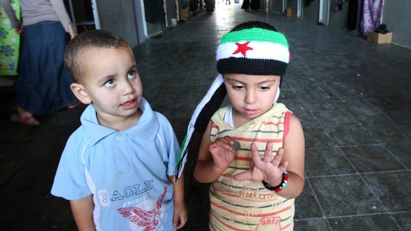 Thousands of Syrian children have been forced to leave their homes for refugee camps