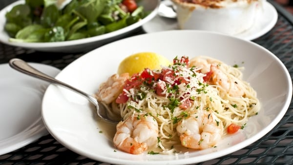 Prawn, Caper and Tomato Linguini