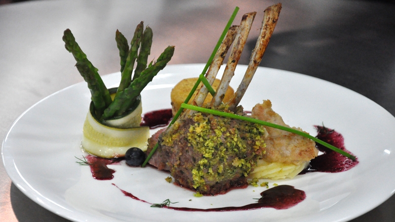 Rack & Sweetbreads of Spring Lamb: MasterChef