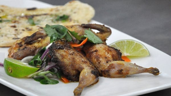 Pan roasted Moroccan spiced quail