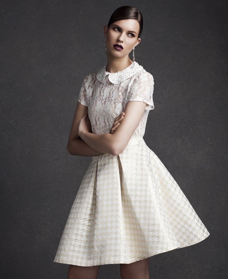 Pennys Dogtooth Jacquard Gold Skirt €15, in stores end of October