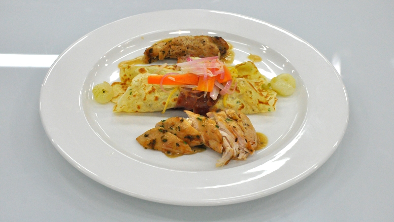 Savoury Chicken Pancake