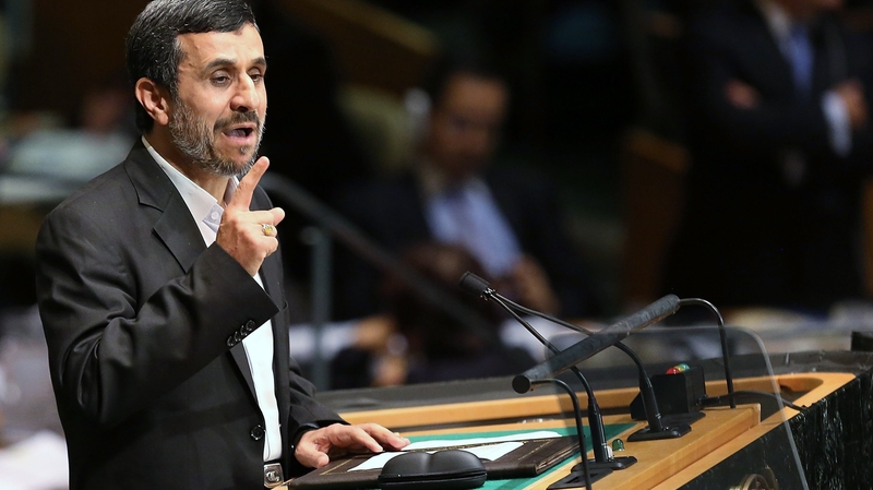 Mahmoud Ahmadinejad called for a new world order not dominated by Western powers in the service of 'the devil'