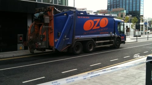 The man was working in the Grand Canal Street area at the time of the accident (Pic: Lochlann Mac a' Bháird)