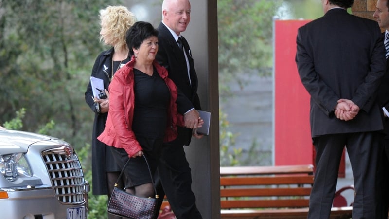 Jill Meagher's parents arrive at the funeral service in Melbourne