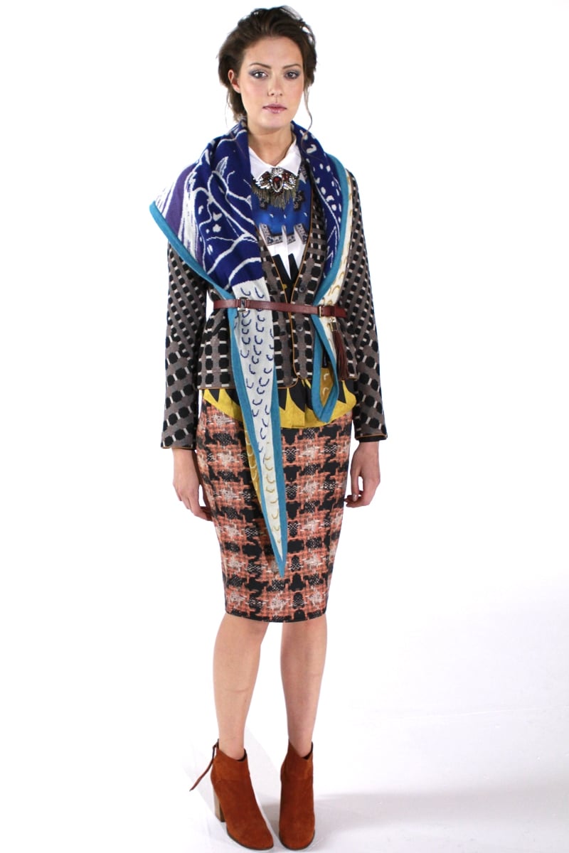 Clashing prints big for a/w